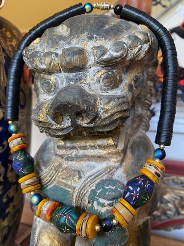 Coconut shell and trade bead - trade,